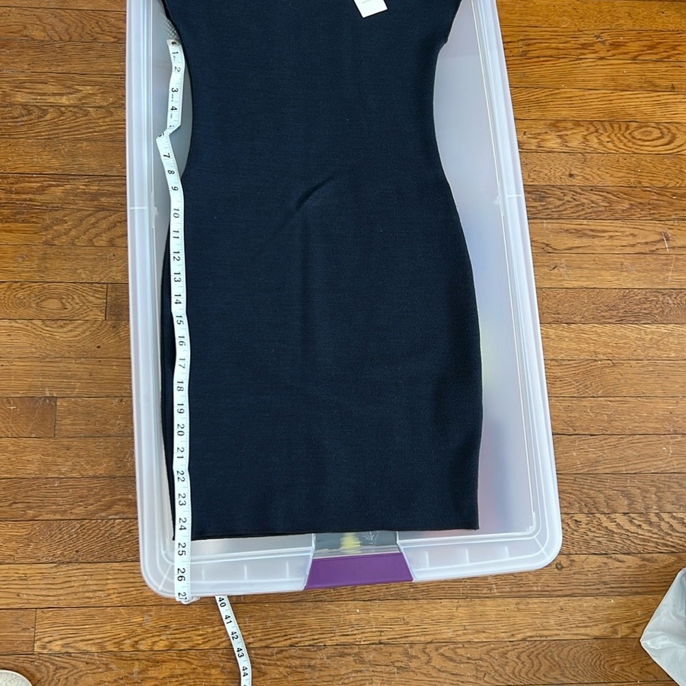 Zara Navy Blue Sleeveless Dress - Picture 5 of 6